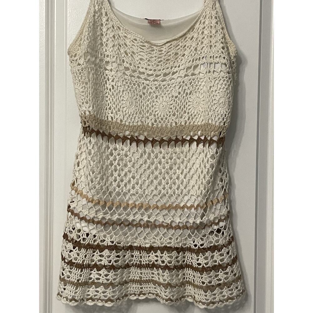 Vintage Bandolino Y2K Mermaid Boho Crochet Matching Skirt Set-Top XL, bottoms L - Picture 9 of 13
